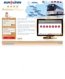 Prezentační web autobusových linek Eurolines Business Class.